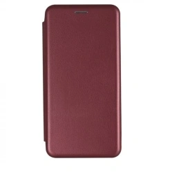 Husa Samsung Galaxy A22 5G, Flip Cover din piele ecologica, suport carduri, Visiniu