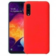 Husa Samsung Galaxy A50 silicon + microfibra rosu