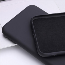 husa silicon si catifea tip alcantara negru samsung a52, a52 5g planetphone 1