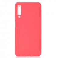 Husa Samsung Galaxy A7 2018, ultra slim silicon Rosu