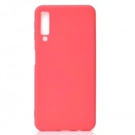 Husa Samsung Galaxy A7 2018, ultra slim silicon Rosu