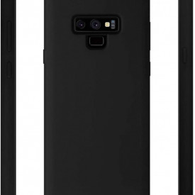 husa note 9 silicon catifea negru planetphone
