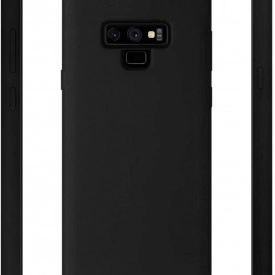husa note 9 silicon catifea negru planetphone