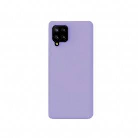 Husa slim din silicon Samsung Galaxy A12, silicon Mov deschis, cu interior de catifea