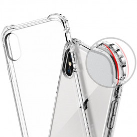 Husa slim transparenta Apple iPhone X Max, Xs Max antisoc, colturi intarite, silicon antialunecare - Img 3