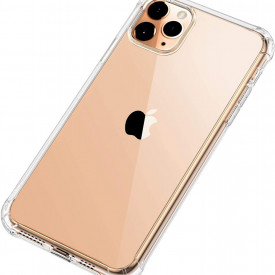 Husa slim transparenta compatibila cu Apple iPhone 11 Pro, antisoc, colturi intarite, silicon antialunecare - Img 2