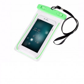Husa Subacvatica, Waterproof, Snowproof, Impermeabila, pentru telefon sau documente, Universala, Verde - Img 3
