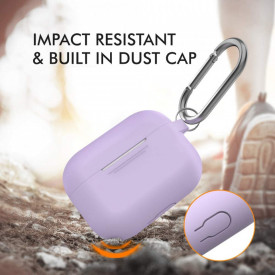husa casti airpods pro 2 silicon 2 piese mov planetphone 