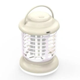 Lampa Camping, XO (YH10) - lampa reîncărcabilă anti-țânțari, cu conectare USB și baterie de 1200mAh, OFF WHITE
