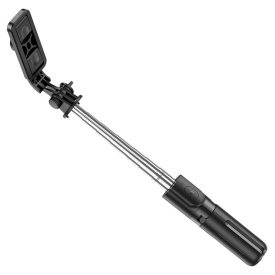 Suport Stand Hoco (K17) Mini, tip Selfie Stick & Trepied 2 in 1, Telescopic, Inox, cu Telecomanda BT, BLACK - Img 2