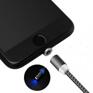 Cablu de incarcare MAGNETIC, 3 in 1 USB-C, Micro-USB, Lightning panzat - Img 4