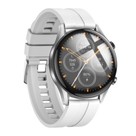 Ceas SmartWatch, Sport, Hoco (Y7 PRO) - BT 5.0, Multifunction + telefon, 240mAh, Multilanguage, SILVER - Img 3