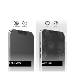 Folie de protectie ecran Mata din silicon compatibila cu iPhone XR, Anti Amprente, Perfect fit, TPU, acopera tot ecranul, transparenta - Img 5