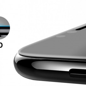 Folie protectie din sticla Privacy, iPhone 11 Pro Max, full cover, full glue, case friendly, Premium Quality, Case friendly - Img 6