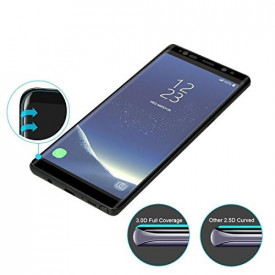 Folie protectie din sticla Samsung Galaxy Note 8, full cover, full glue, lipici pe tot ecranul, case friendly, 3D - Img 7