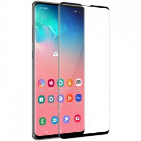 Folie protectie din sticla Samsung Galaxy S10, full cover, full glue, lipici pe tot ecranul, case friendly, 3D