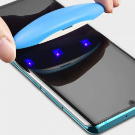 folie sticla huawei p30 pro cu gel uv si lampa planetphone