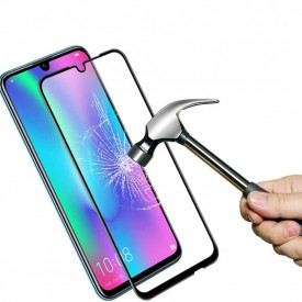 Folie sticla Huawei P Smart 2019, cu lipici pe tot ecranul, full cover, full glue, case friendly - Img 3