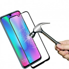 Folie sticla Huawei P Smart 2019, cu lipici pe tot ecranul, full cover, full glue, case friendly - Img 3