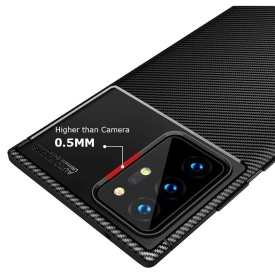 husa carbon samsung note 20 ultra silicon negru planetphone 