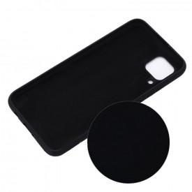 Husa Huawei P40 Lite, ultra slim, silicon Negru, cu interior de catifea, protectie camera - Img 3