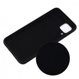 Husa Huawei P40 Lite, ultra slim, silicon Negru, cu interior de catifea, protectie camera - Img 3