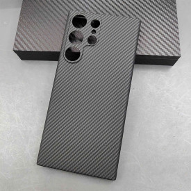 Husa protectie din Kevlar pentru Samsung Galaxy S23 ultra, din Fibra de Carbon, isag