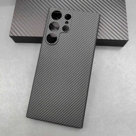 Husa protectie din Kevlar pentru Samsung Galaxy S23 ultra, din Fibra de Carbon, isag