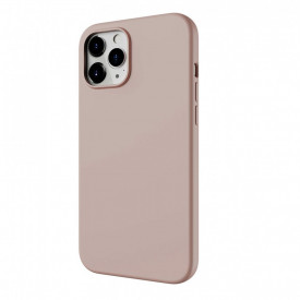 Husa protectie iPhone 12 Pro Max, ultra slim, silicon Dusty Roz, interior din microfibra - Img 4