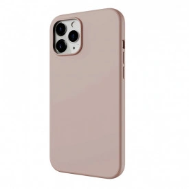 Husa protectie iPhone 12 Pro Max, ultra slim, silicon Dusty Roz, interior din microfibra - Img 4
