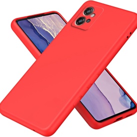Husa protectie pentru Motorola Moto G32, slim, silicon Rosu cu interior din microfibra, protectie camera, protectie ecran