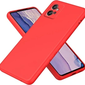 Husa protectie pentru Motorola Moto G32, slim, silicon Rosu cu interior din microfibra, protectie camera, protectie ecran