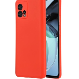 Husa protectie pentru Motorola Moto G72, slim, silicon Rosu cu interior din microfibra, protectie camera, protectie ecran