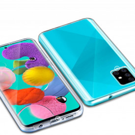 husa fata spate Samsung A51, transparenta