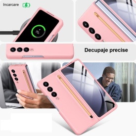 husa samsung z fold 3 cu s pen roz planetphone