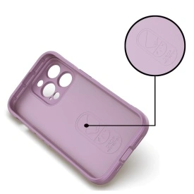 Husa protectie Wave style, compatibila cu iPhone 16 Pro, antisoc, silicon Mov, interior din microfibra, anti-alunecare, protectie camera, protectie ecran - Img 5