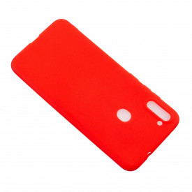Husa Samsung Galaxy A21, ultra slim silicon si microfibra, Rosu - Img 3