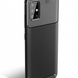 husa samsung galaxy a71 carbon din silicon autofocus planetphone
