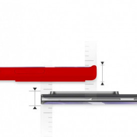 Husa Samsung Galaxy Note 20 Ultra, ultra slim, silicon Rosu, cu interior de catifea, protectie camera - Img 3