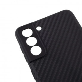 Husa samsung galaxy s21 FE negru cabon silicon planetphone