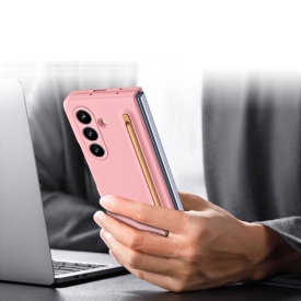husa samsung z fold 7 cu s pen roz planetphone
