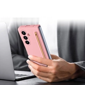 husa samsung z fold 7 cu s pen roz planetphone