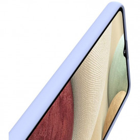 husa silicon catifea mov samsung galaxy A12 planetphone