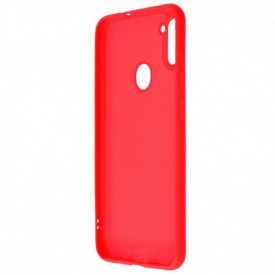 husa silicon rosu samsung a11, m11 catifea planetphone