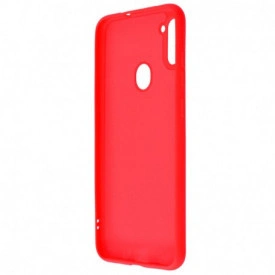 husa silicon rosu samsung a11, m11 catifea planetphone