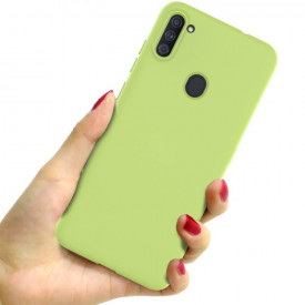 husa silicon catifea VERDE samsung galaxy A11, M11 planetphone