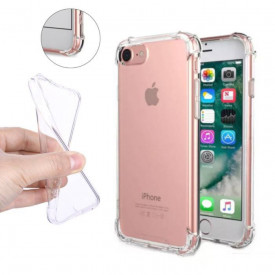 Husa slim transparenta Apple iPhone 7/8 antisoc, colturi intarite, silicon antialunecare - Img 2
