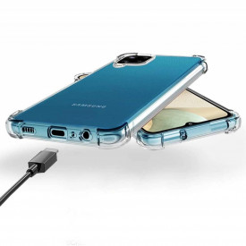 Husa slim transparenta compatibila cu Samsung Galaxy A12, antisoc, colturi intarite, silicon antialunecare - Img 4