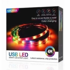 Banda iluminare LED, Kaku (KSC-1501) - RGB, 4m, cu telecomanda, 24 moduri, 30led/m, Waterproof IP65 - Img 4