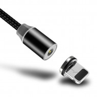Cablu de incarcare MAGNETIC, 3 in 1 USB-C, Micro-USB, Lightning panzat - Img 5